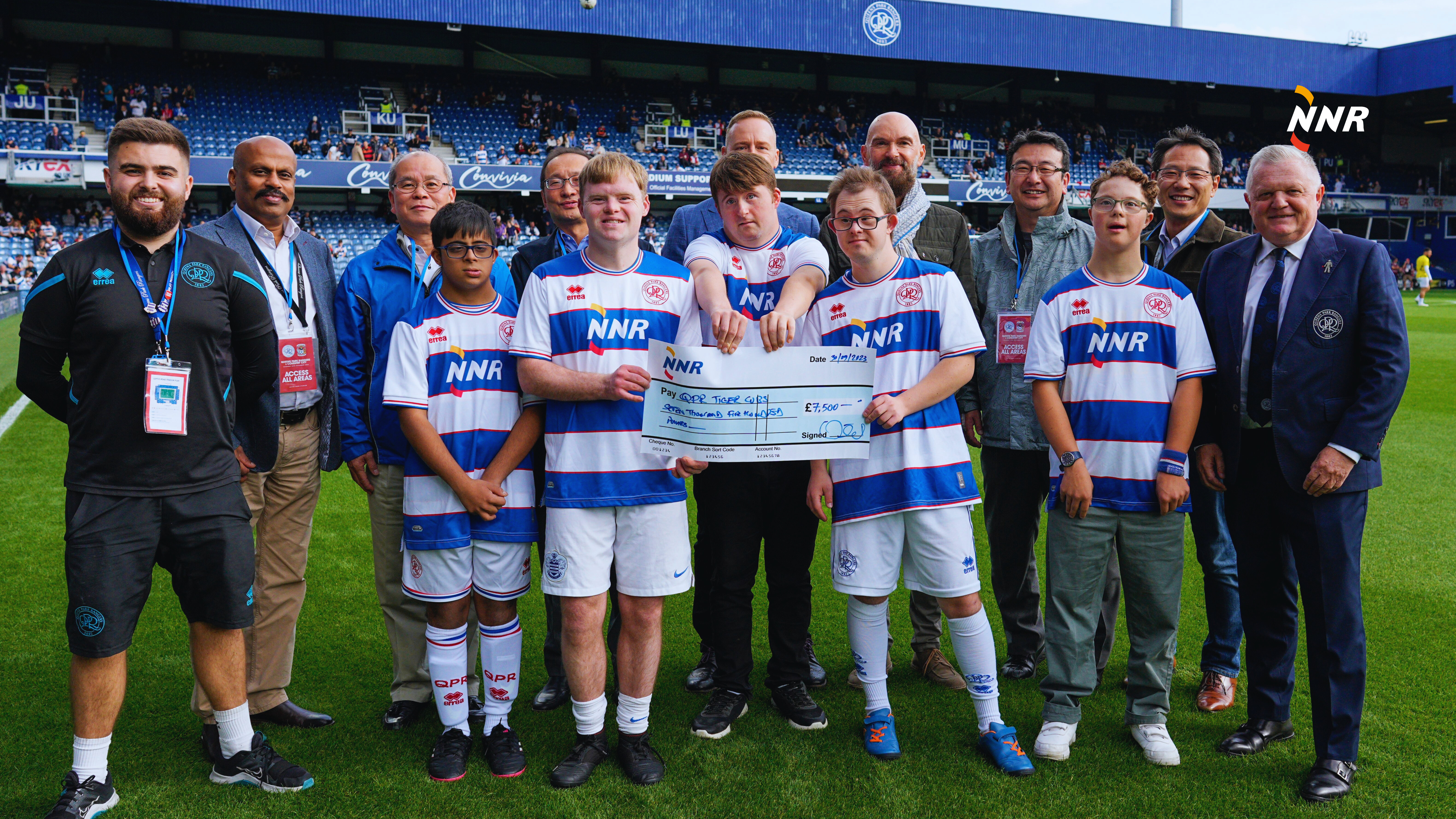 NNR Global Logistics’ senior management team visit QPR: NNR UK Stands Strong with QPR Tiger Cubs